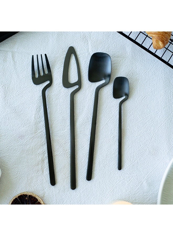 16-Piece Flatware Set Satin Finish For 4 Knives / Forks Spoons Included Dishwasher Safe - Image 5